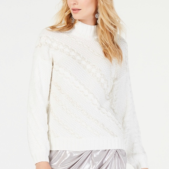 I.N.C INTERNATIONAL CONCEPT Sweaters - I.N.C Cable -Knit Pullover Sweater